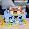 Personalised Noah's Ark Toy Christening, Birthday & Christmas